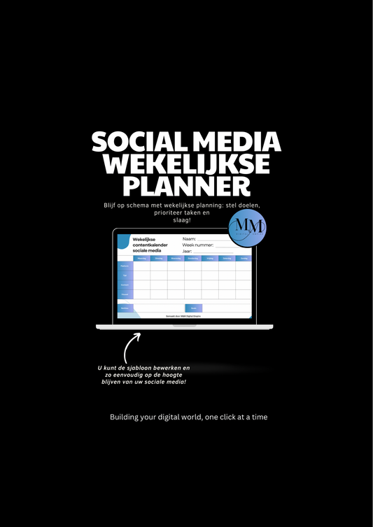 SOCIAL MEDIA WEKELIJKSE PLANNER